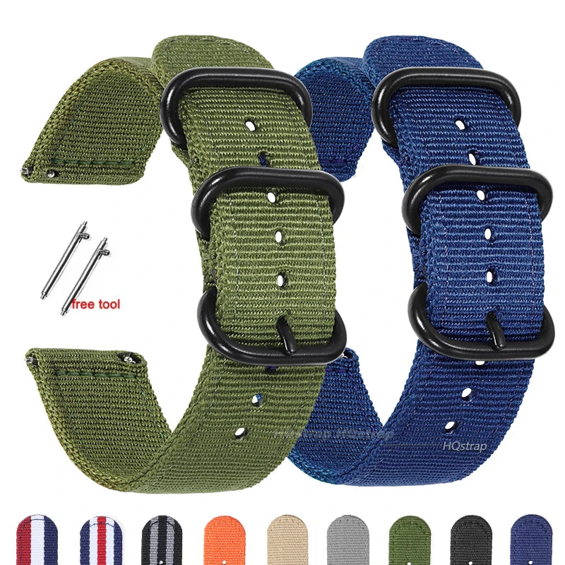 CowLost | product_id-military-style-ribbed-nylon-watch-strap-18-24mm-unisex-with-stainless-steel-buckle |1