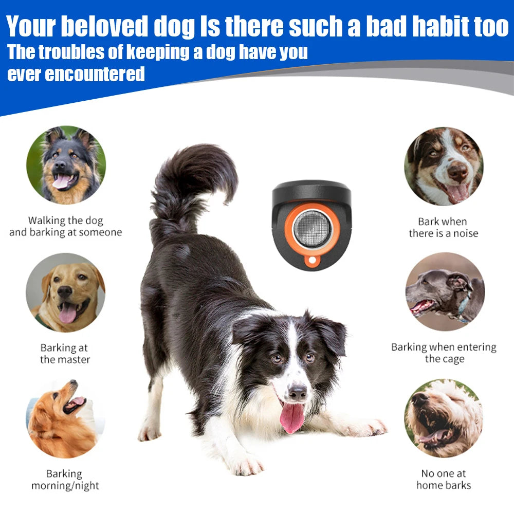 USB Ultrasonic Dog Bark Preventer Portable Anti-Barking Training Device