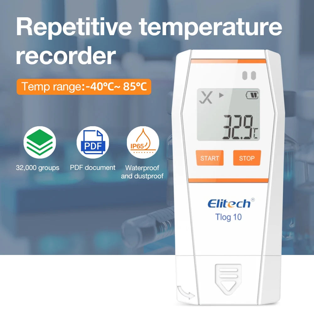 Tlog Series USB Temperature Humidity Data Logger LCD Ultra-low Temp Recorder for Cold-chain Lab
