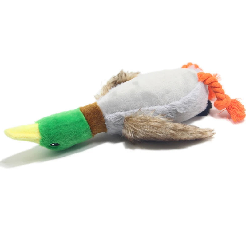 CowLost | dog-kennel-run-accessories-plush-duck-squeaky-dog-chew-toy |12