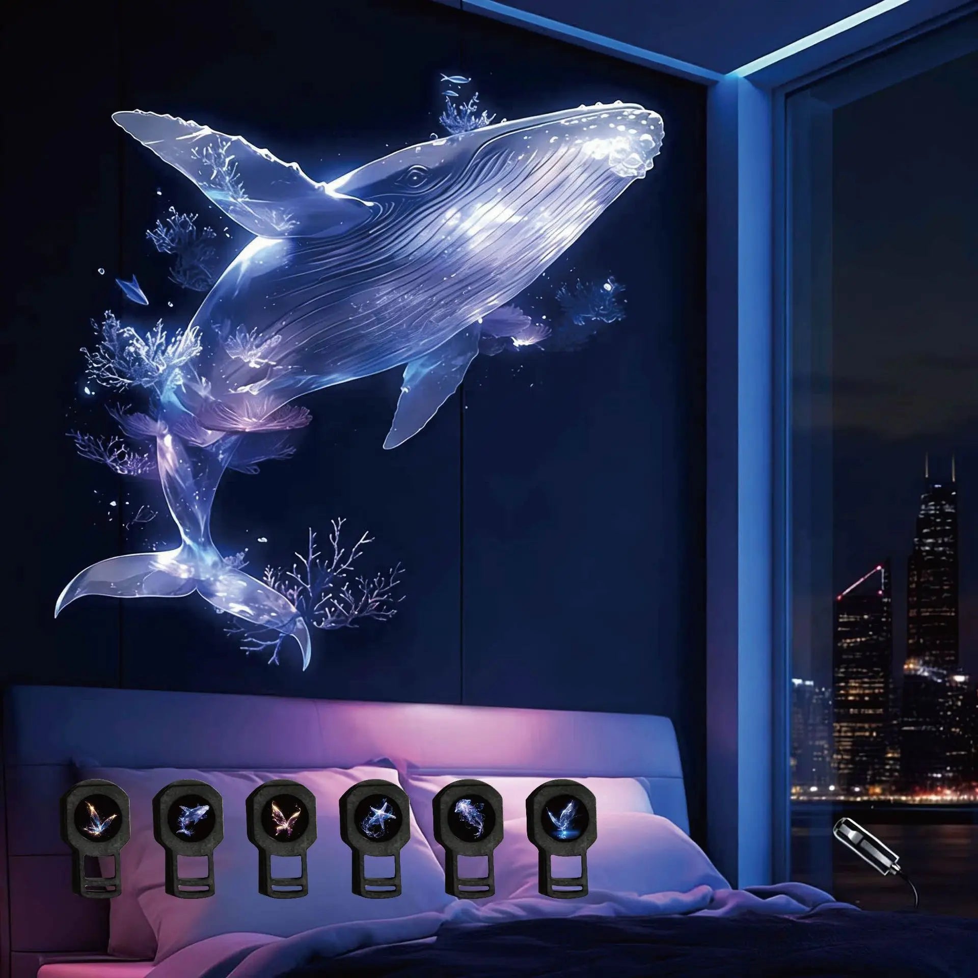 CowLost | product_id-usb-led-projector-lamp-with-whale-jellyfish-butterfly-night-light-for-room-decor-and-gifts |10