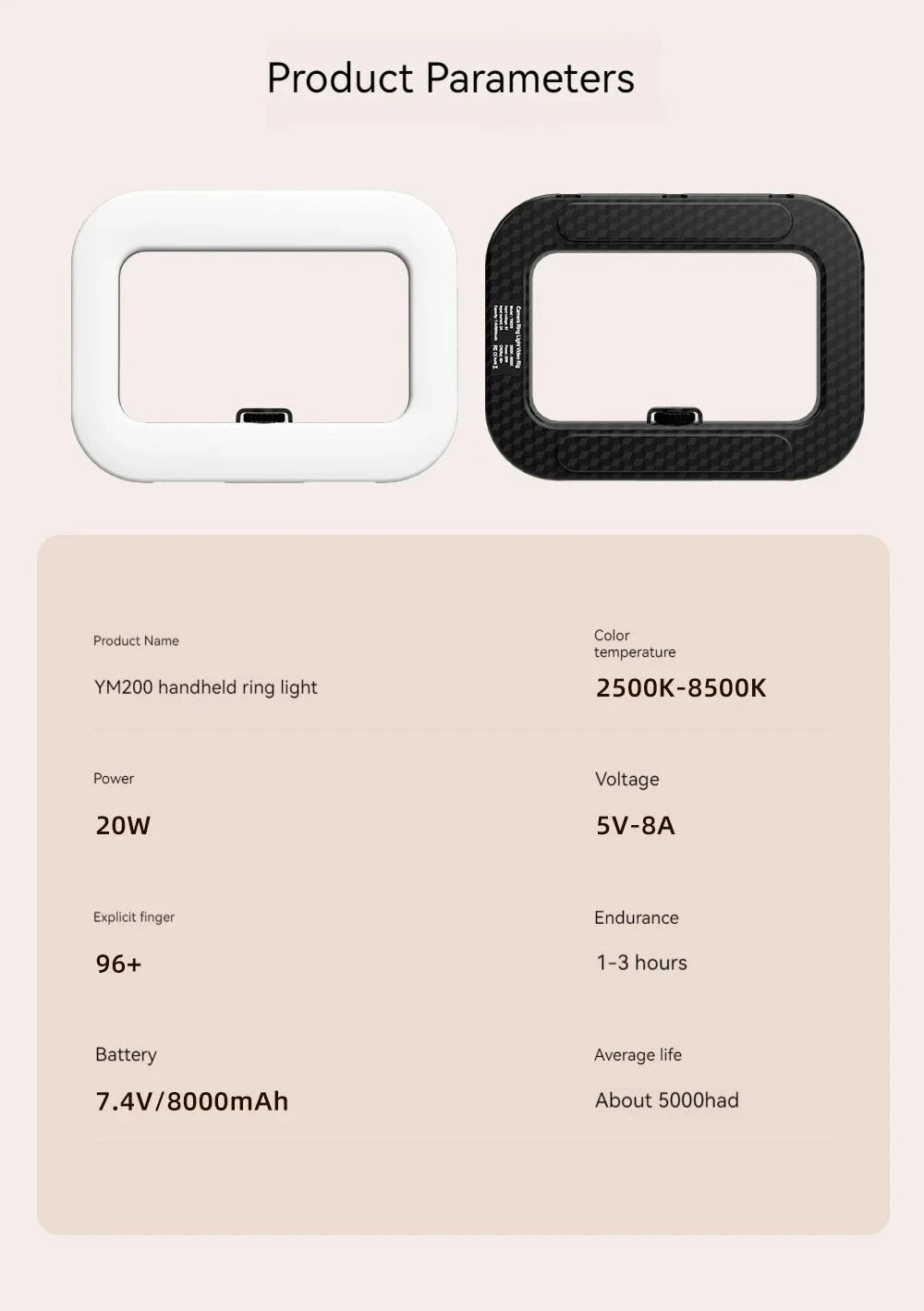 CowLost | product_id-portable-handheld-ring-light-phone-stabilizer-2500k-8500k-with-8000mah-battery-for-selfie-video |10