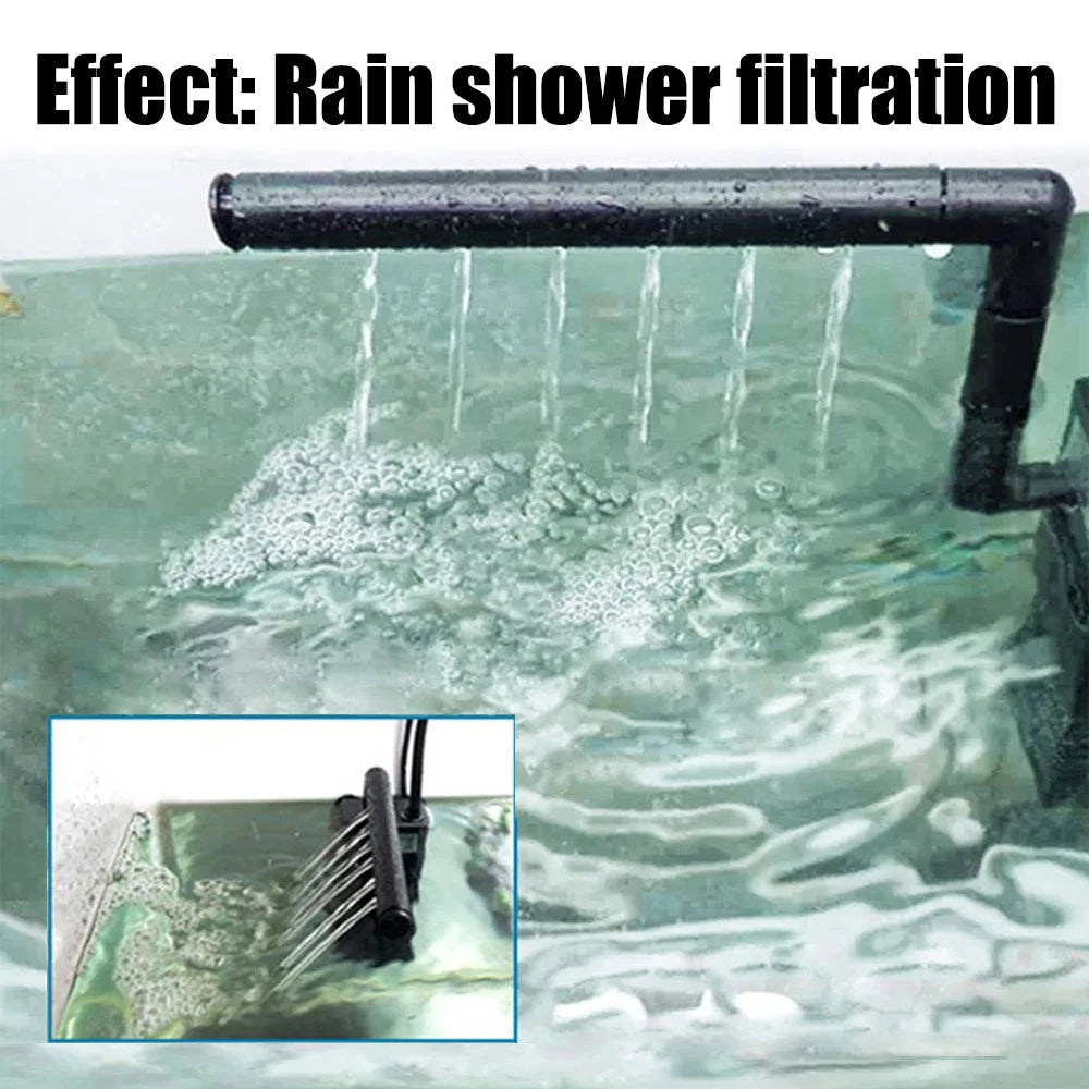 CowLost | eu-plug-aquarium-fish-tank-oxygen-increasing-pump-low-level-water-submersible-water-filter-pump-turtle-tank-filter |4
