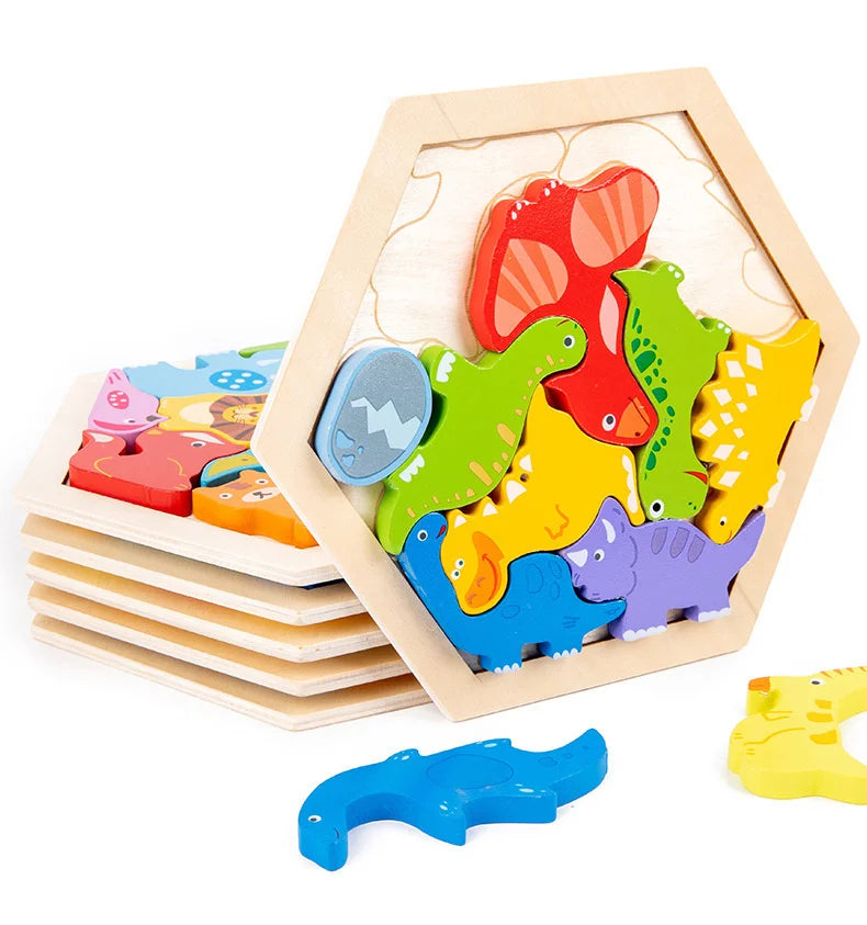 CowLost | fencing-barriers-wooden-baby-jigsaw-puzzle-toy-creative-3d-puzzle |16