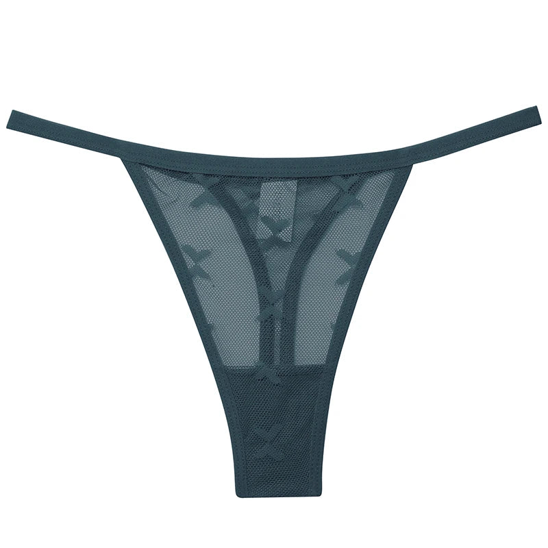 CowLost | activewear-pants-6pcs-women-transparent-mesh-thong-panties-g-string |21