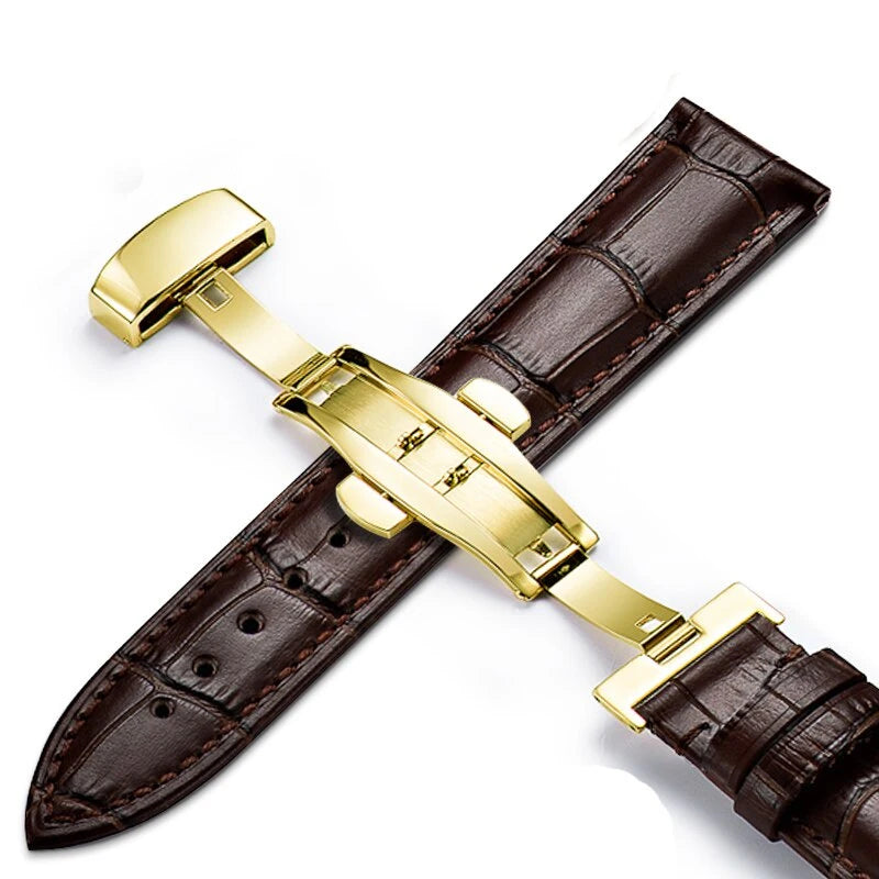 CowLost | product_id-genuine-cowhide-leather-waterproof-watchband-slub-pattern-16-24mm-universal-strap |22
