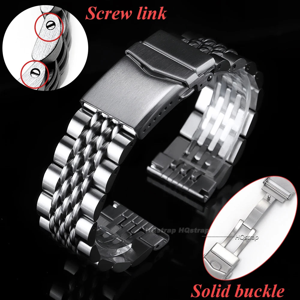 CowLost | watch-bands-product_id-quick-release-stainless-steel-watchband-20mm-22mm-screw-link-universal-strap |7