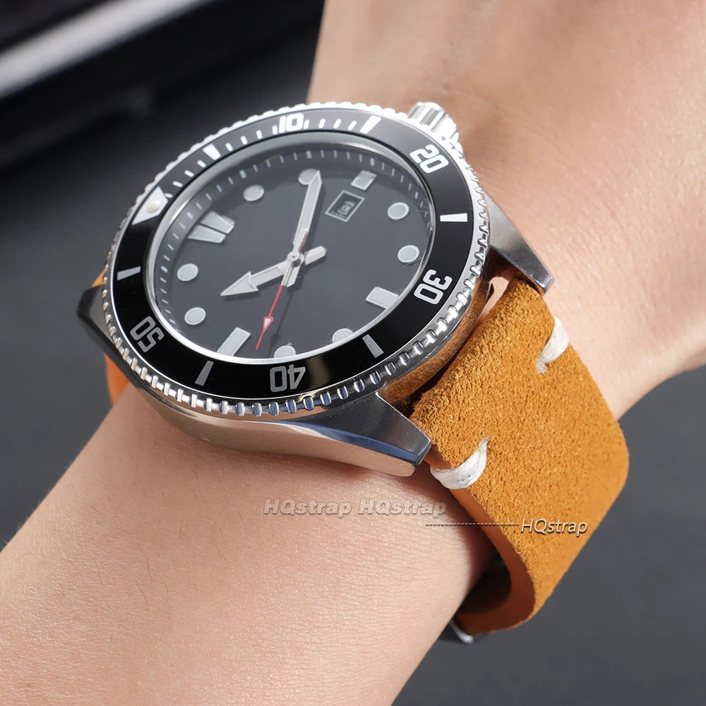CowLost | product_id-vintage-genuine-suede-leather-watchband-with-butterfly-buckle-18-20-22mm-quick-release-for-seiko |5