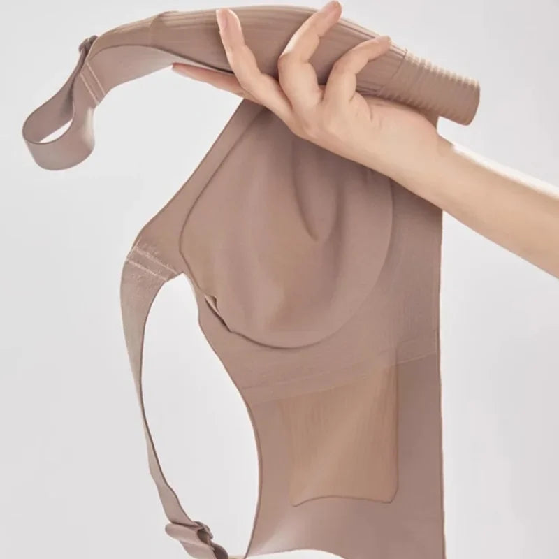CowLost | product_id-plus-size-wireless-push-up-seamless-bra-v-neck-wide-straps-m-4xl |8