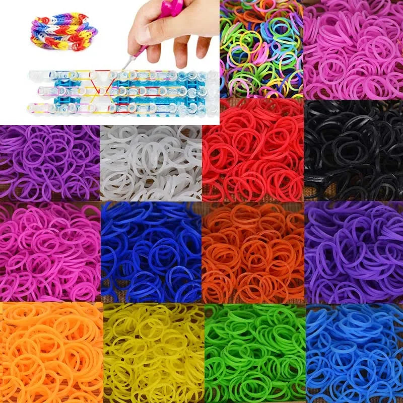 DIY Rubber Band Bracelet Kit for Kids Hair Loom Refill Christmas 2024 Gift