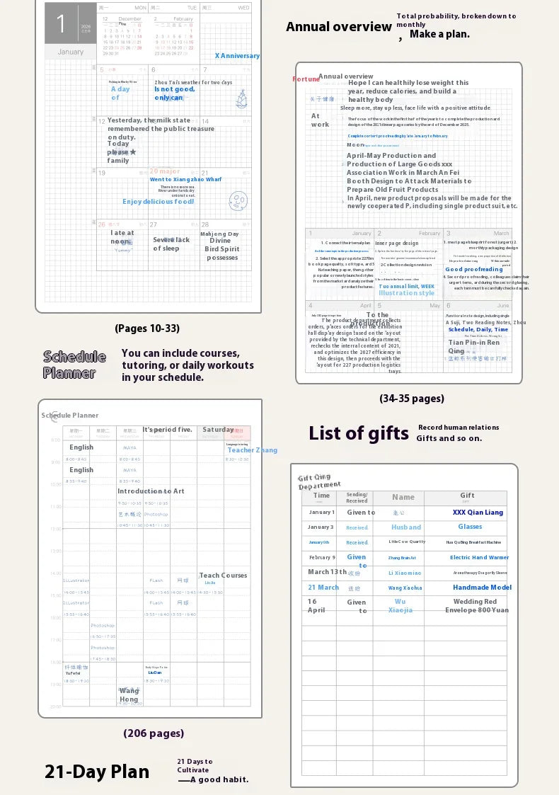 CowLost | product_id-2026-kinbor-a5-timeline-planner-notepad-52g-bachuan-paper-weekly-2-page-schedule-minimalist-design |14
