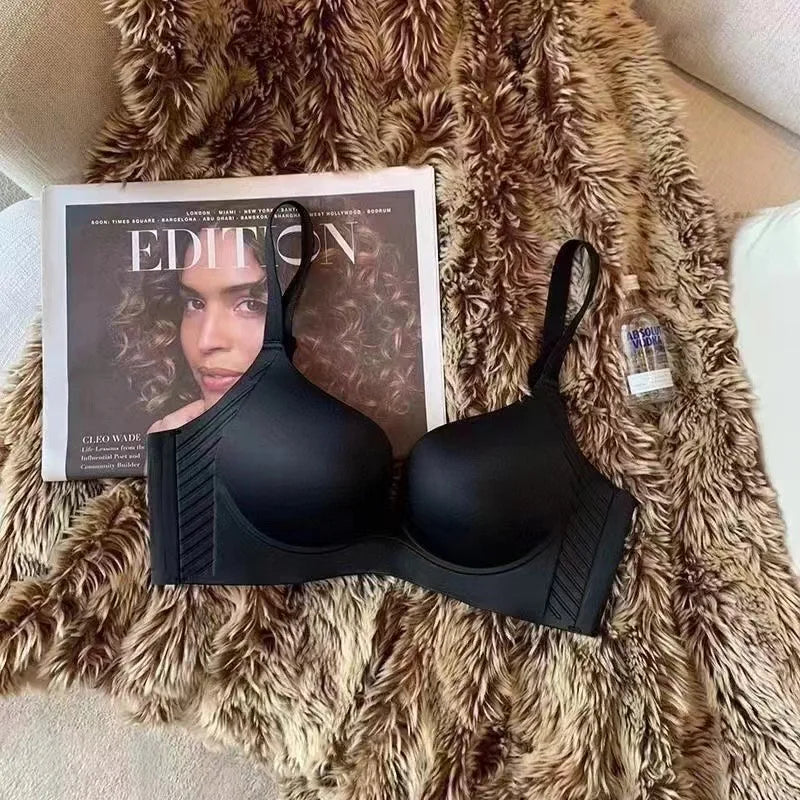 CowLost | product_id-red-seamless-wireless-push-up-bra-for-women-anti-sagging-wedding-breast-reduction |11