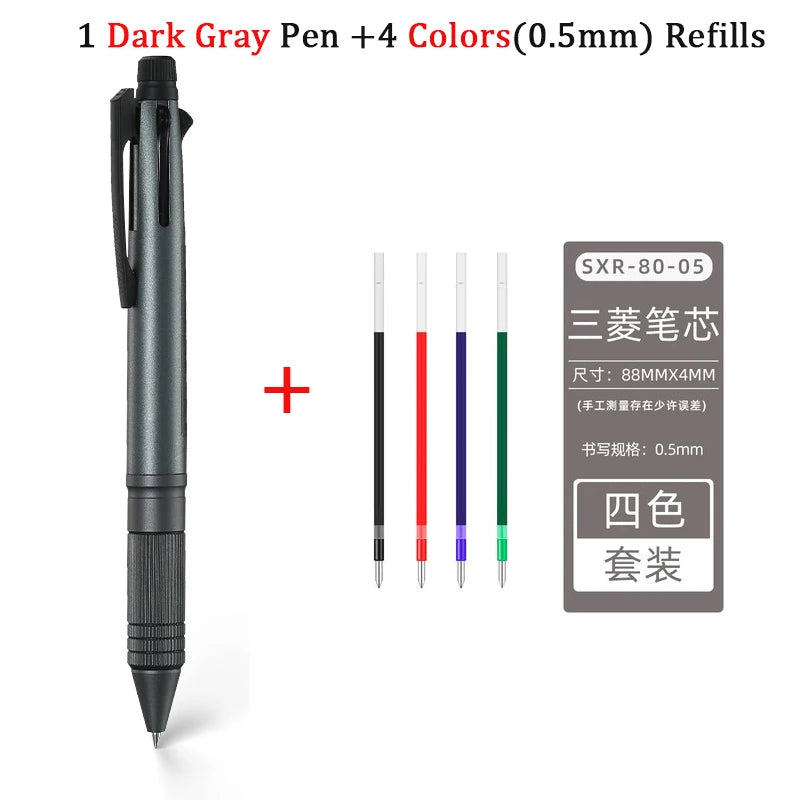 CowLost | product_id-japan-uni-jetstream-metal-5-in-1-ballpoint-pen-mechanical-pencil-msxe5-2000a-0-5mm |9
