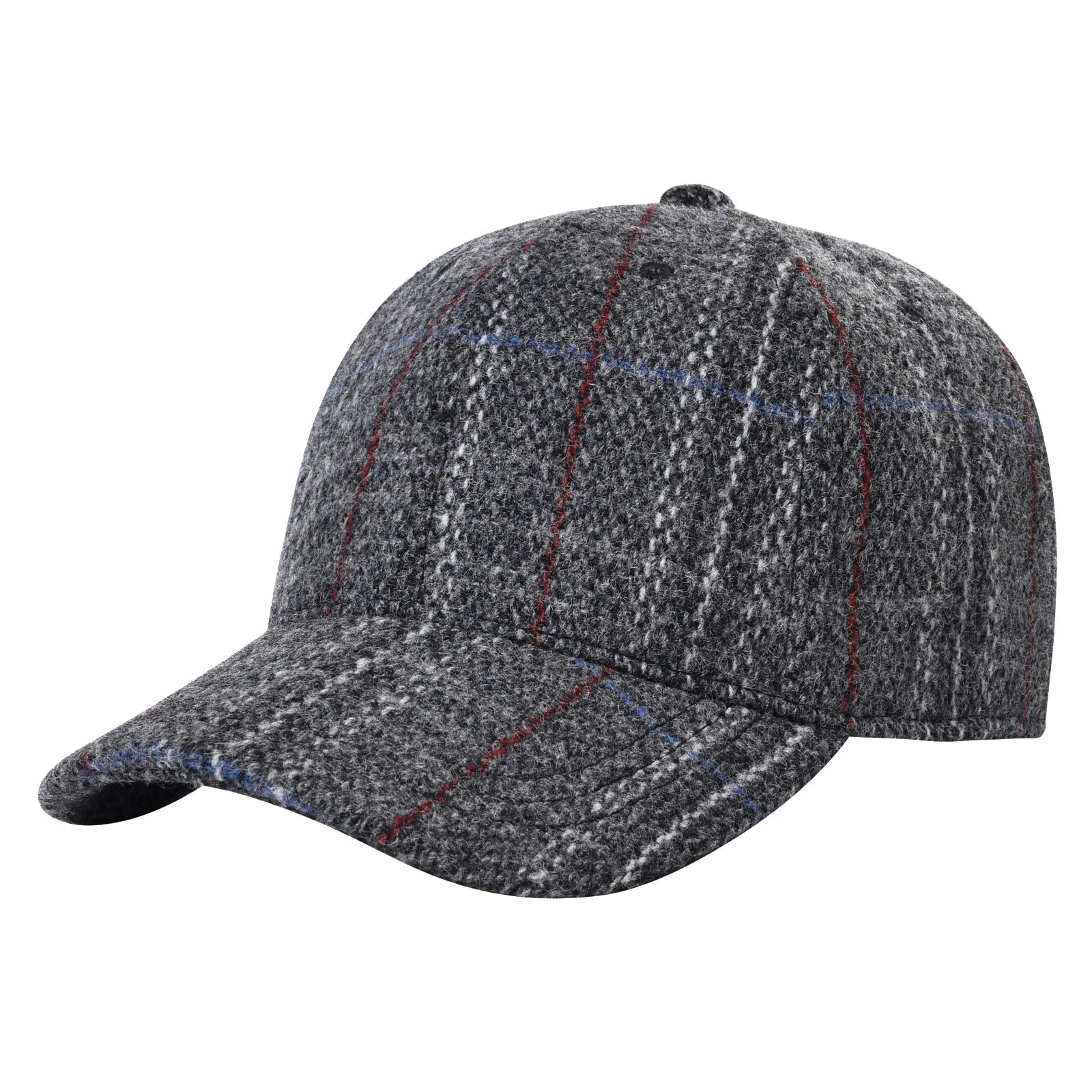CowLost | botvela-mens-wool-tweed-baseball-cap-casual-style-soft-adjustable-unstructured-hat |27
