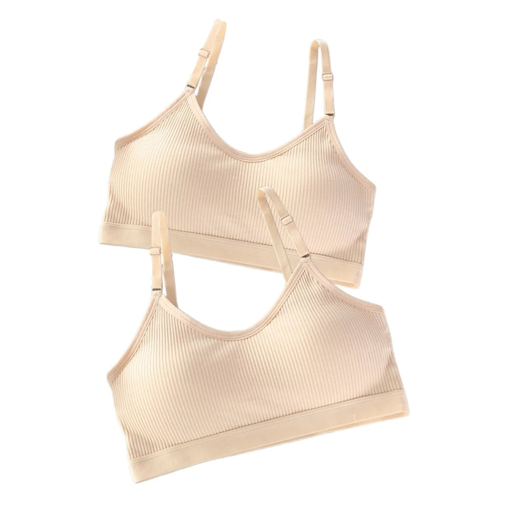 CowLost | product_id-2pcs-women-seamless-cotton-wireless-push-up-bralettes-with-adjustable-straps-set |17