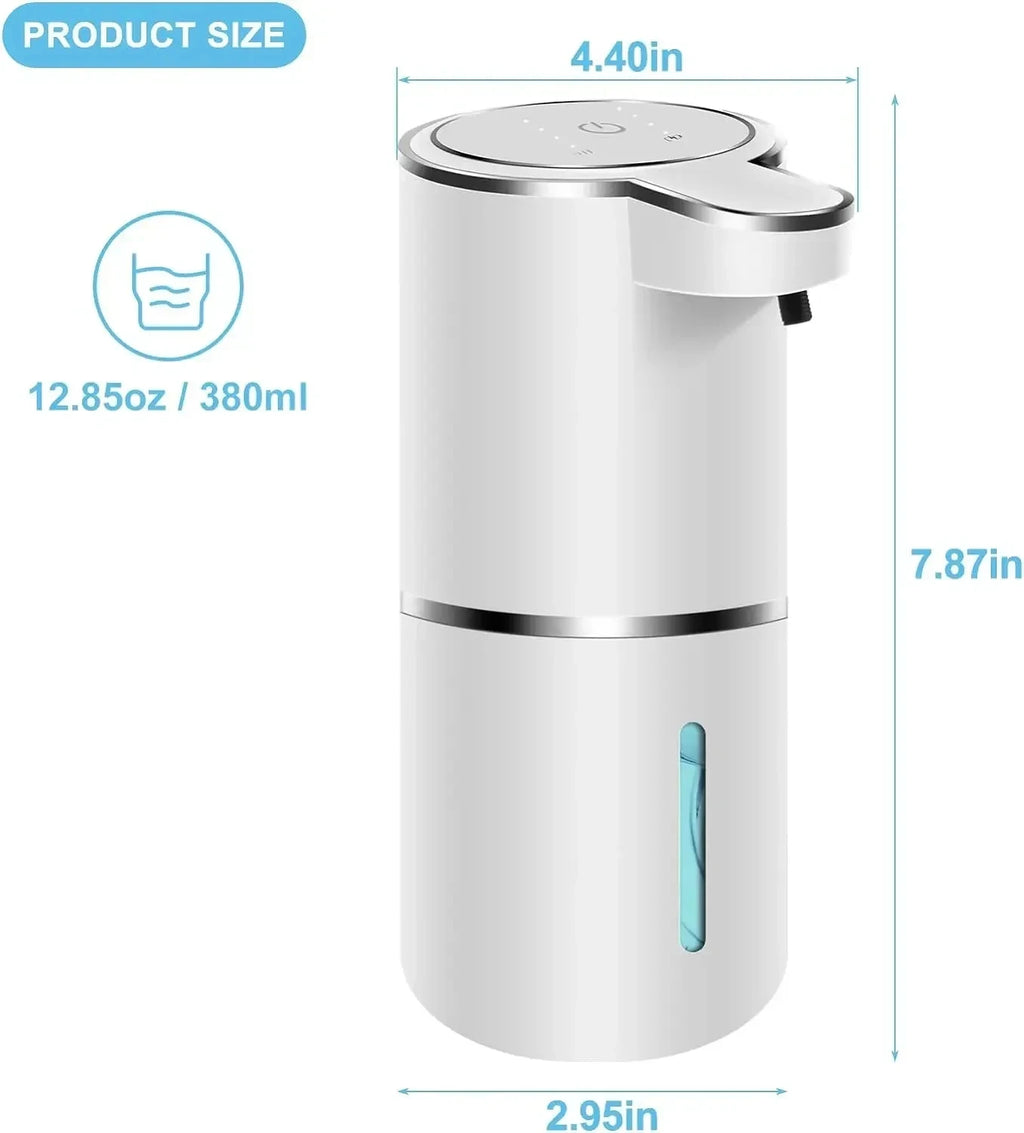 CowLost | product_id-homefish-380ml-touchless-usb-rechargeable-automatic-foaming-soap-dispenser-with-4-foam-levels |3