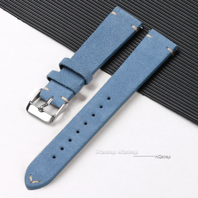 CowLost | product_id-vintage-leather-suede-quick-release-watch-strap-14-22mm-gray-blue-brown |18