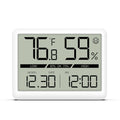 ORIA Indoor Digital Humidity Meter Thermometer with LCD Clock and Large Display