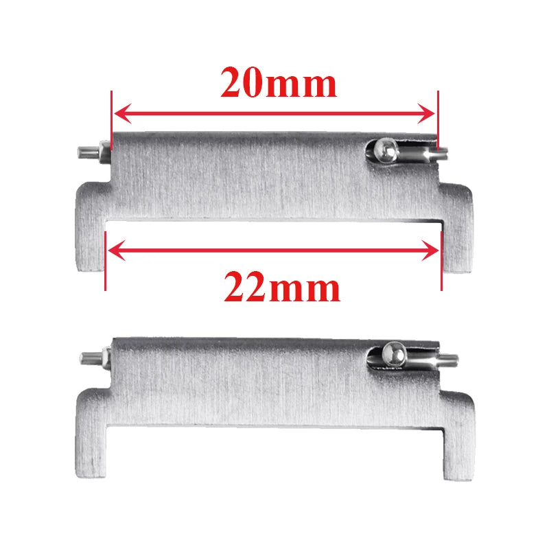 CowLost | product_id-2pcs-stainless-steel-quick-release-watchband-strap-adapters-18mm-22mm |15