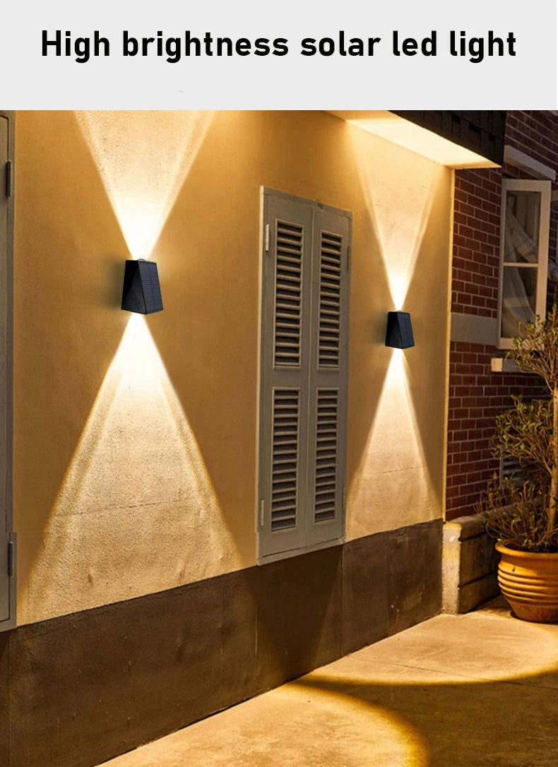 CowLost | product_id-2-led-solar-waterproof-outdoor-wall-lamps-up-down-lighting-for-garden-balcony-street-villa |7