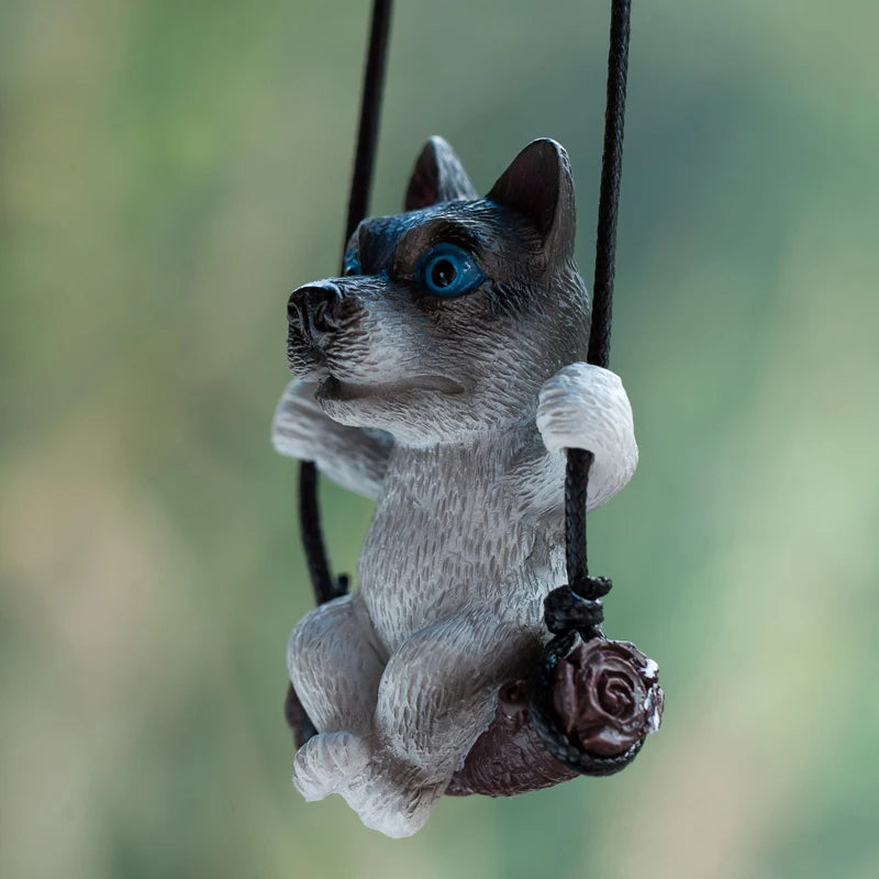 CowLost | product_id-resin-husky-dog-rearview-mirror-pendant-car-decoration-gift |4