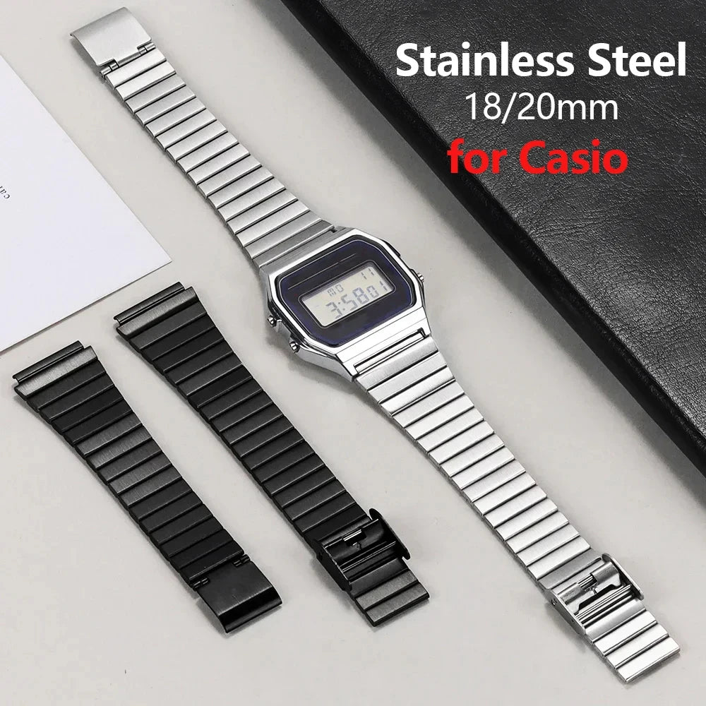 CowLost | product_id-vintage-18mm-stainless-steel-watch-strap-for-casio-sgw400-f91w-f84-f105-108-a158-168-ae1200-1300 |1