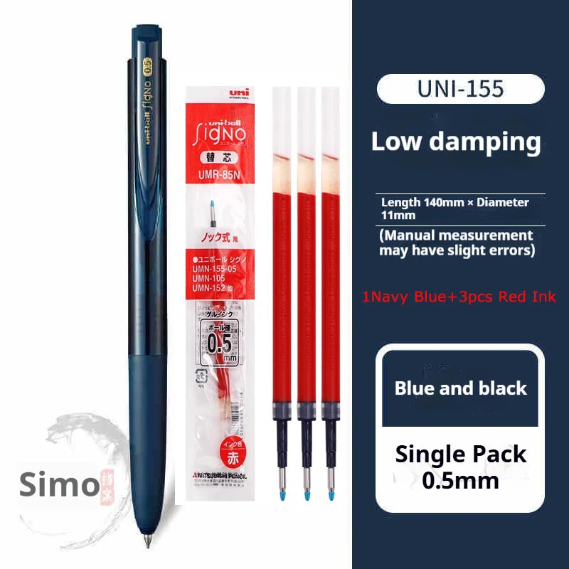 CowLost | product_id-mitsubishi-uni-signo-umn155-gel-pen-0-38-0-5mm-black-red-blue-quick-dry-smooth-low-friction |53