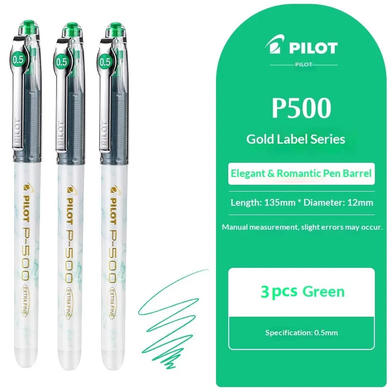 CowLost | product_id-pilot-p500-gold-series-0-5mm-gel-pen-6-colors-anti-smudge-marble-design-ideal-for-students-exams |45