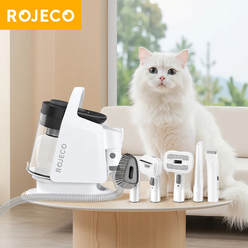 CowLost | pet-beds-rojeco-5-in-1-pet-grooming-vacuum-kit-for-cat-dog-hair |1