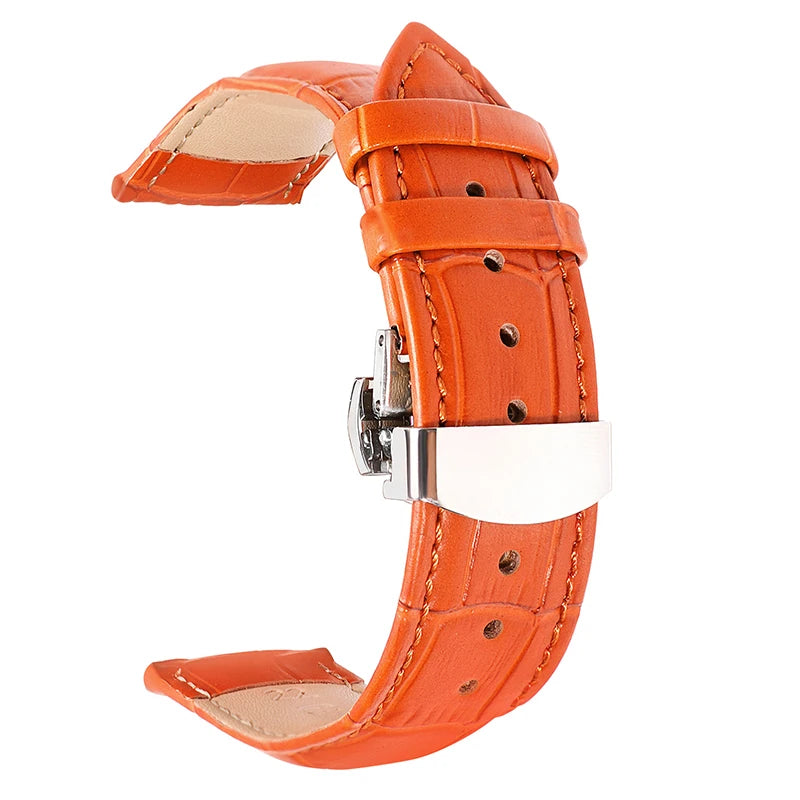 CowLost | product_id-genuine-cowhide-leather-waterproof-watchband-slub-pattern-16-24mm-universal-strap |28