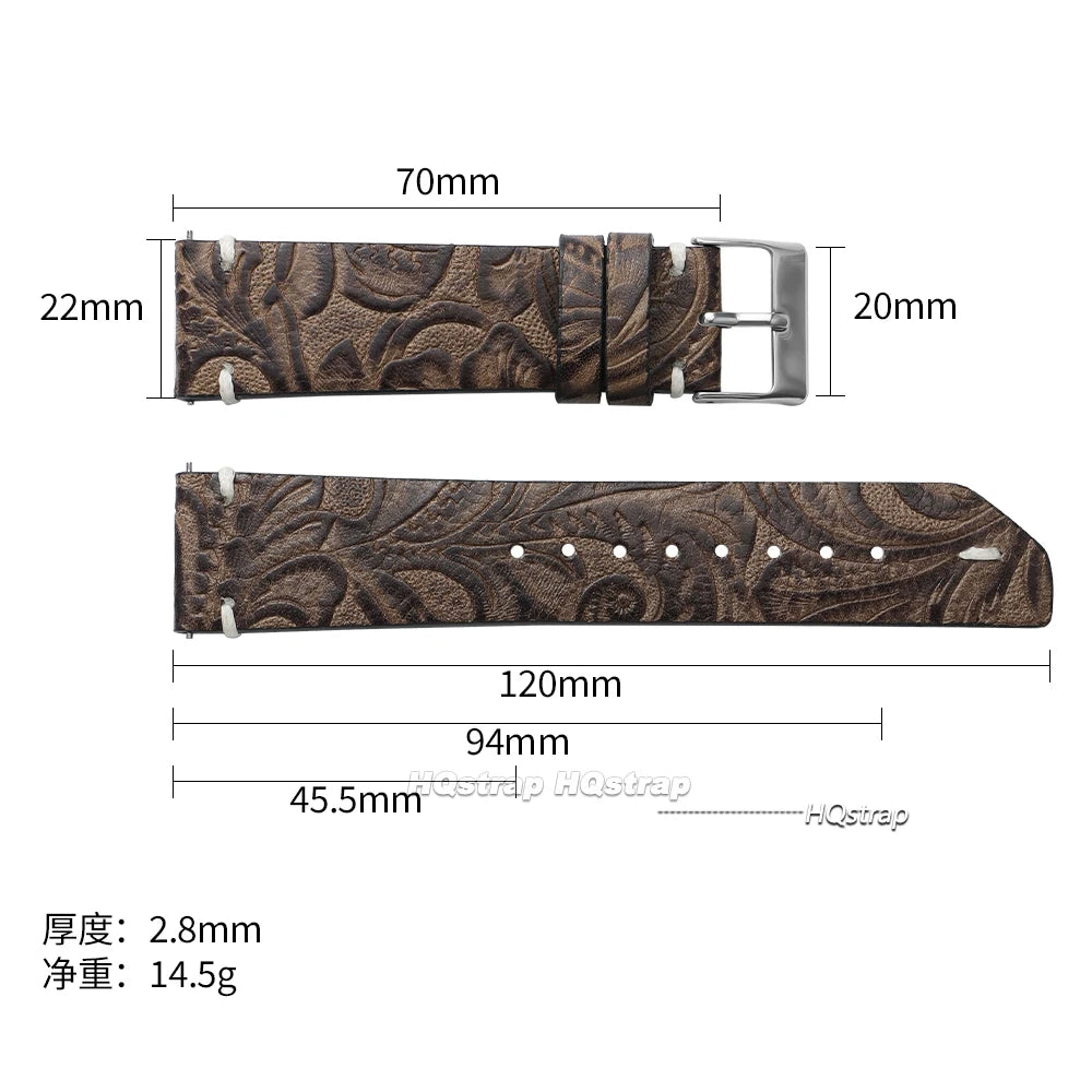 CowLost | bracelets-product_id-vintage-calfskin-leather-watch-strap-20mm-22mm-printed-pattern-for-seiko-universal-watches |12