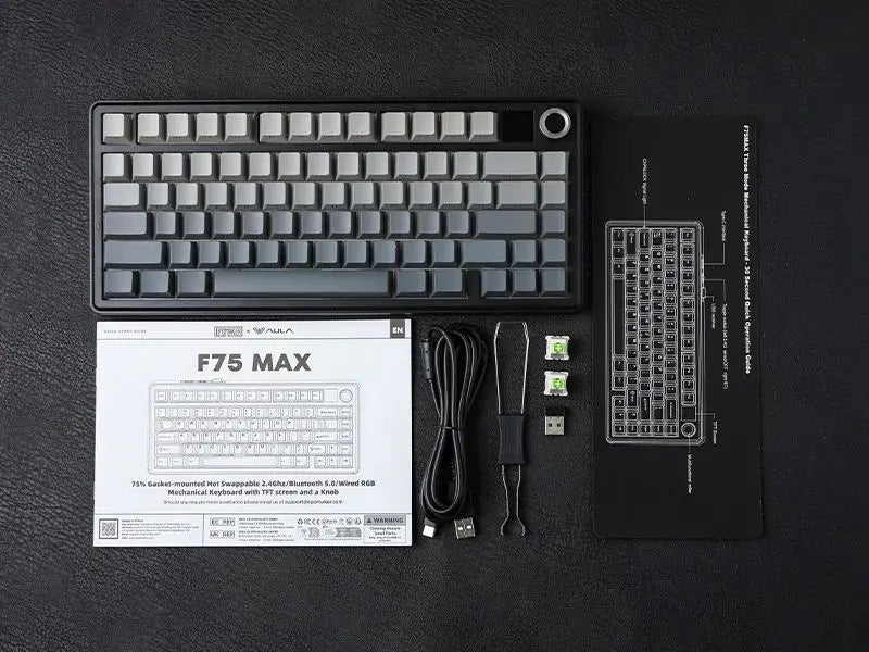 CowLost | aula-f75-max-wireless-mechanical-keyboard-with-tft-screen-knob-75-ansi-layout-wired-bluetooth-2-4g |16