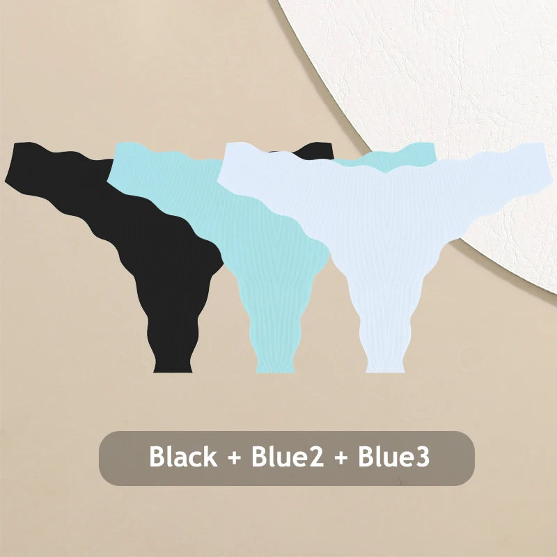 CowLost | activewear-pants-3pcs-women-seamless-ice-silk-ultra-thin-soft-low-rise-panties-set |27