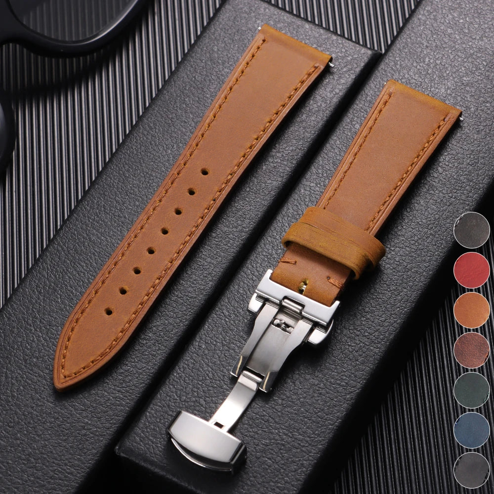CowLost | bracelets-product_id-cowhide-leather-quick-release-watch-strap-for-seiko-omega-18-24mm-with-butterfly-buckle |1