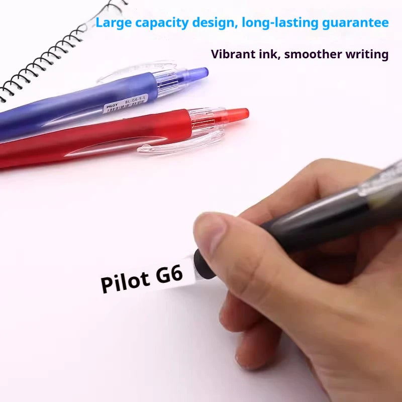 CowLost | product_id-pilot-g-6-0-5mm-gel-pen-with-comfort-grip-black-red-blue-ink-smooth-writing-needle-point |6