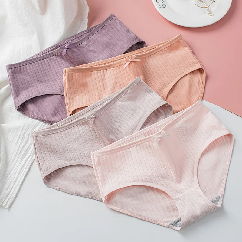 CowLost | product_id-3pcs-women-s-low-waist-breathable-cotton-solid-briefs |1