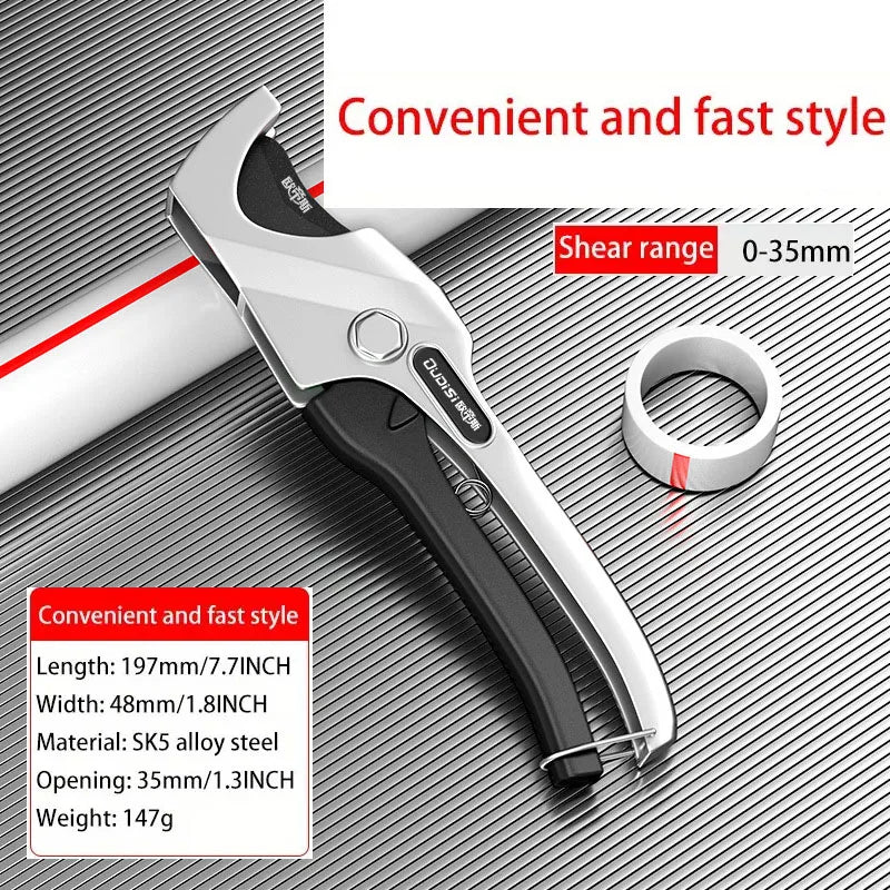 CowLost | hardware-pvc-pipe-cutter-water-pipe-cutting-scissors-professional-quick-cutter-plastic-pipe-cutter-multifunctional-cutting-tools |9