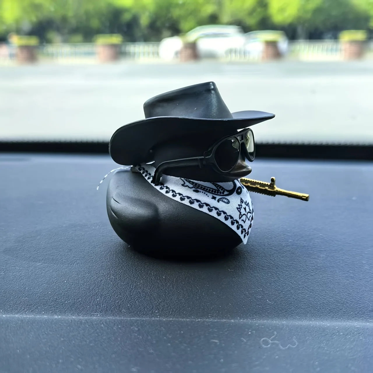 CowLost | 1set-cowboy-hat-black-duck-car-decoration-car-duck-decoration-accessory-1 |5