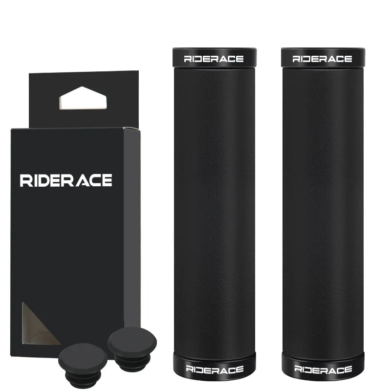 CowLost | riderace-bicycle-grips-lock-on-mountain-bike-handle-bar-cover-ergonomic-brown-shockproof-tpr-rubber-mtb-cycling-handlebar-grips |13