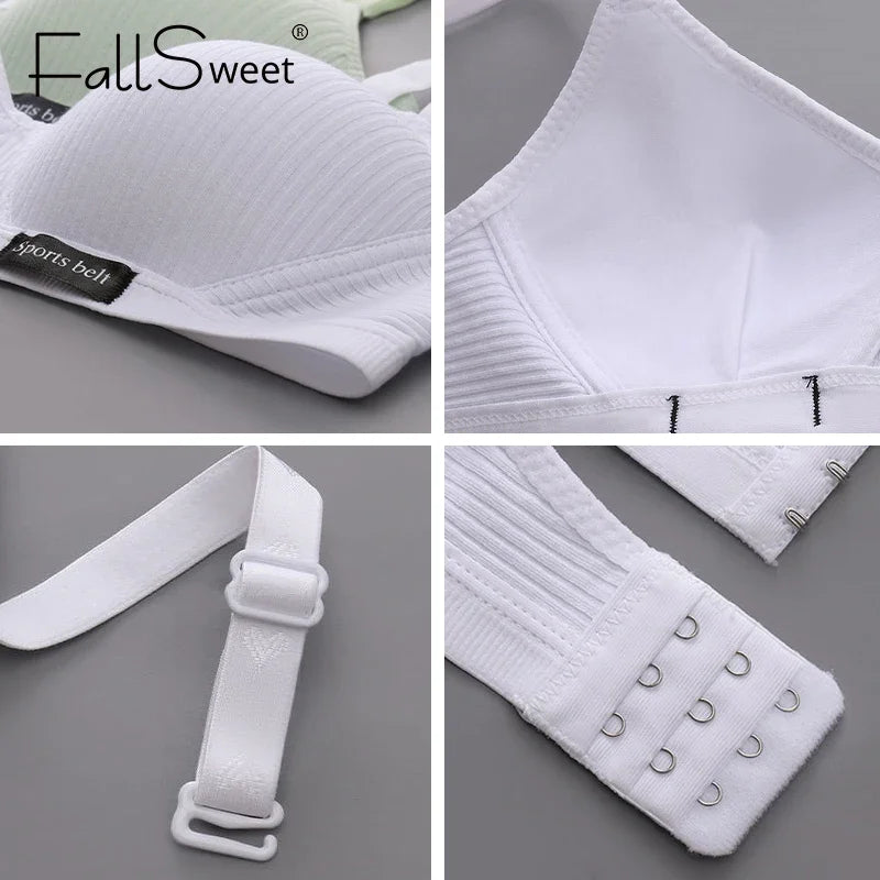 CowLost | product_id-fallsweet-womens-wireless-seamless-push-up-3-4-ab-cup-bra |5