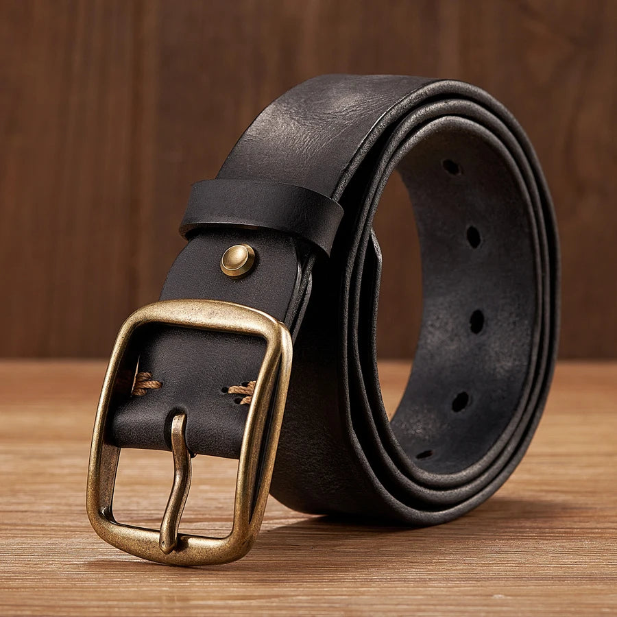 CowLost | thick-cowhide-copper-pin-buckle-real-genuine-leather-belt-for-jeans |11