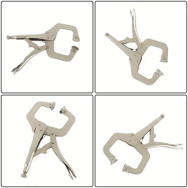 1pc 6.5/11 Inch Adjustable Locking Type C Pliers Welding Quick Grip Clamps Manual Clamping Tools For Pipes And Woodworking