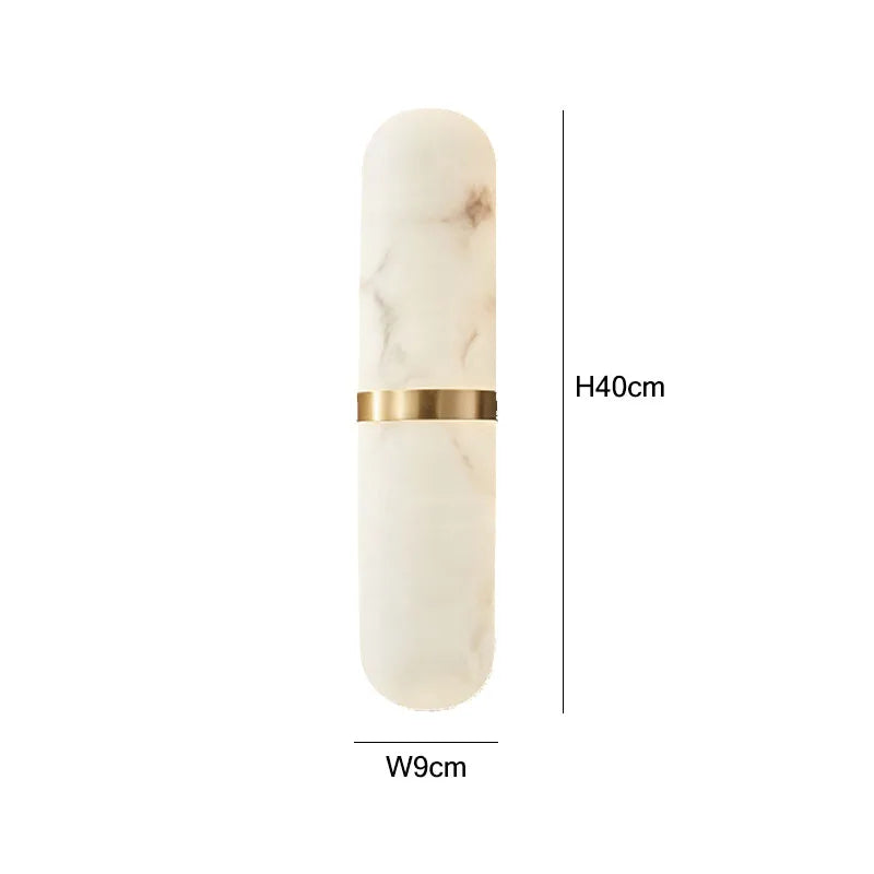 CowLost | product_id-semicylinder-12w-led-marble-effect-wall-sconce-for-living-dining-bathroom-hallway |5