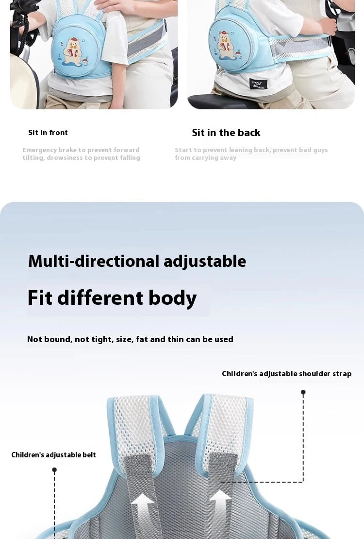 CowLost | children-seat-belt-electric-car-cycling-strap-with-storage-motorcycle-protection-straps |10