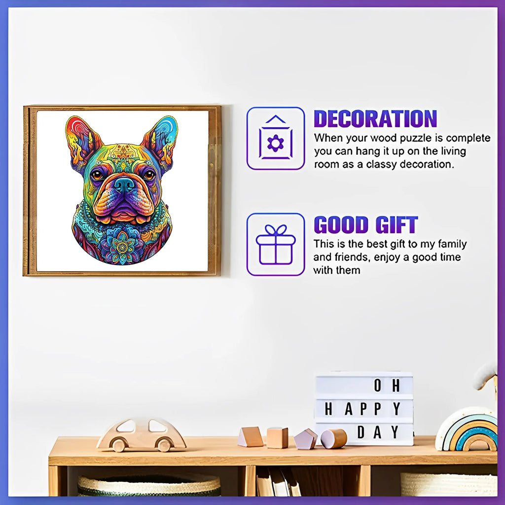 CowLost | product_id-puppy-pattern-wooden-3d-puzzle-animal-shape-stress-relief-toy-gift |4