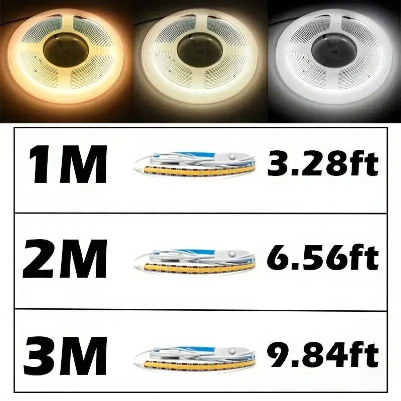 CowLost | light-ropes-strings-product_id-5v-usb-cob-led-strip-light-waterproof-with-switch-for-tv-backlight-and-cabinet-decor |9