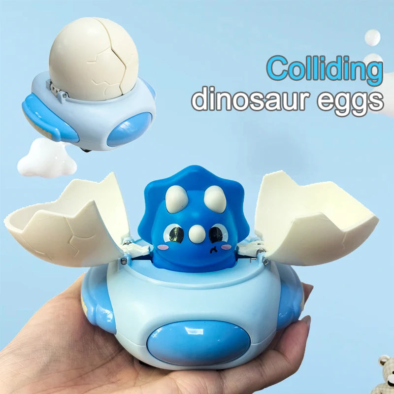 Cartoon Dinosaur Egg Plastic Bumper Car Classic Kids Interactive Toy