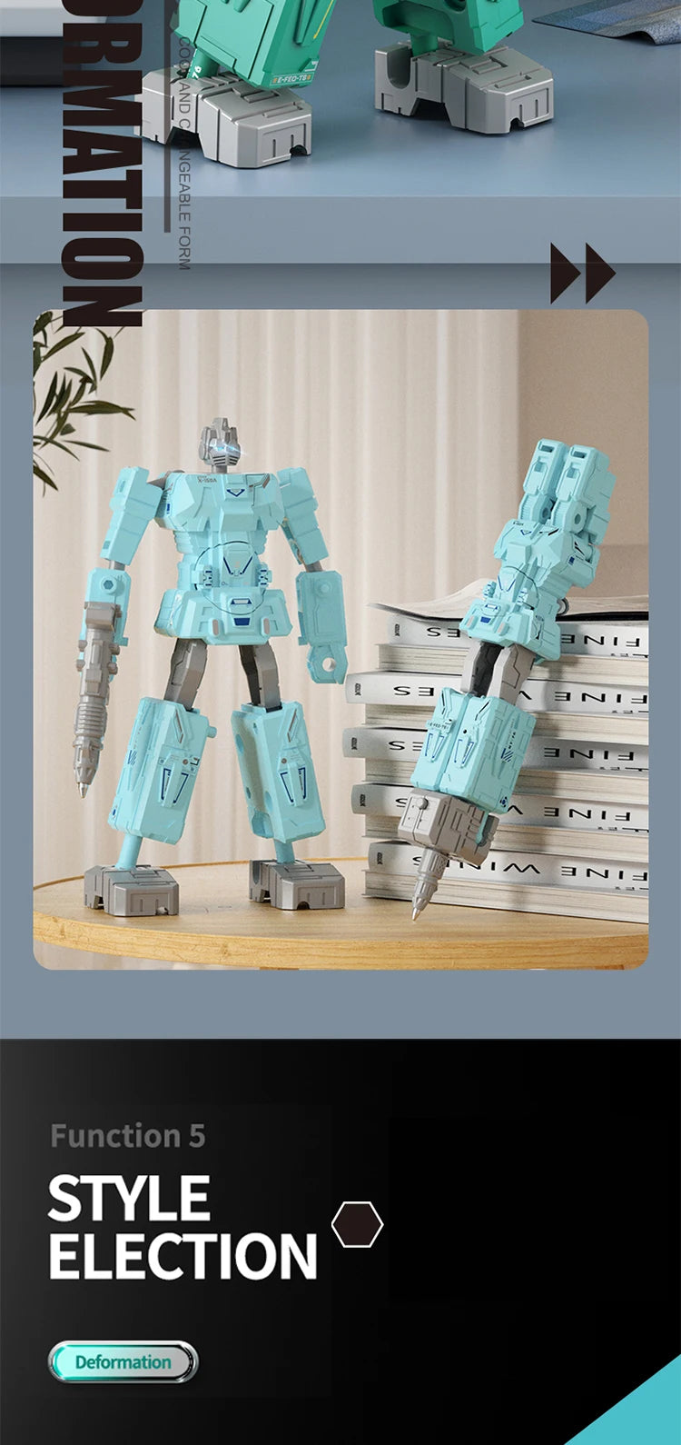 CowLost | stationery-morphing-robot-writing-pen-transformation-robot-creative-ballpoint-school-deformable-toy-gifts-for-kids-1 |12