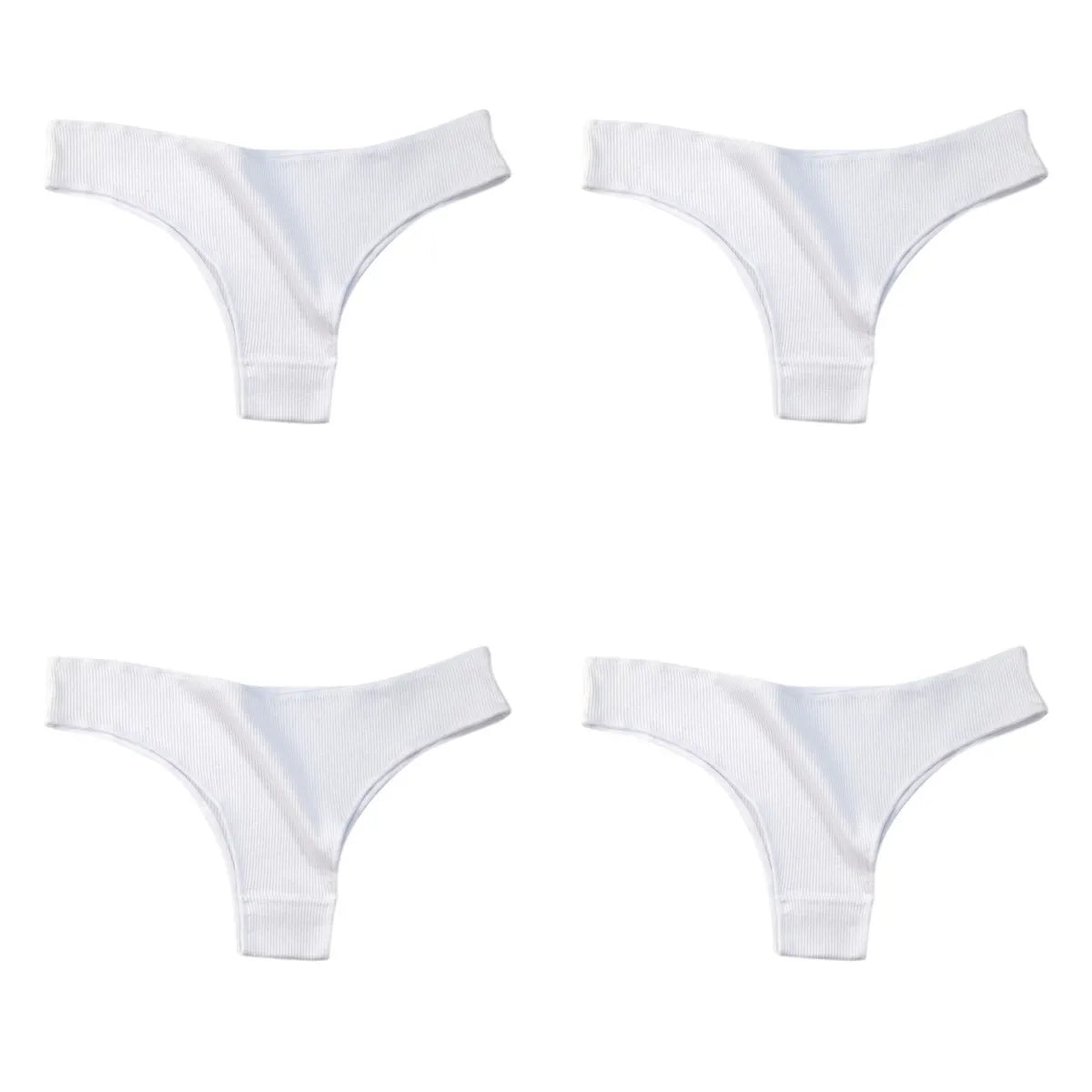 CowLost | product_id-4-pack-womens-cotton-breathable-low-waist-solid-briefs-m-xl |32