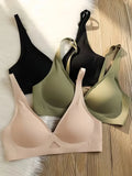 CowLost | product_id-wireless-v-neck-seamless-push-up-bra-for-women-s-xl-comfortable-support |1
